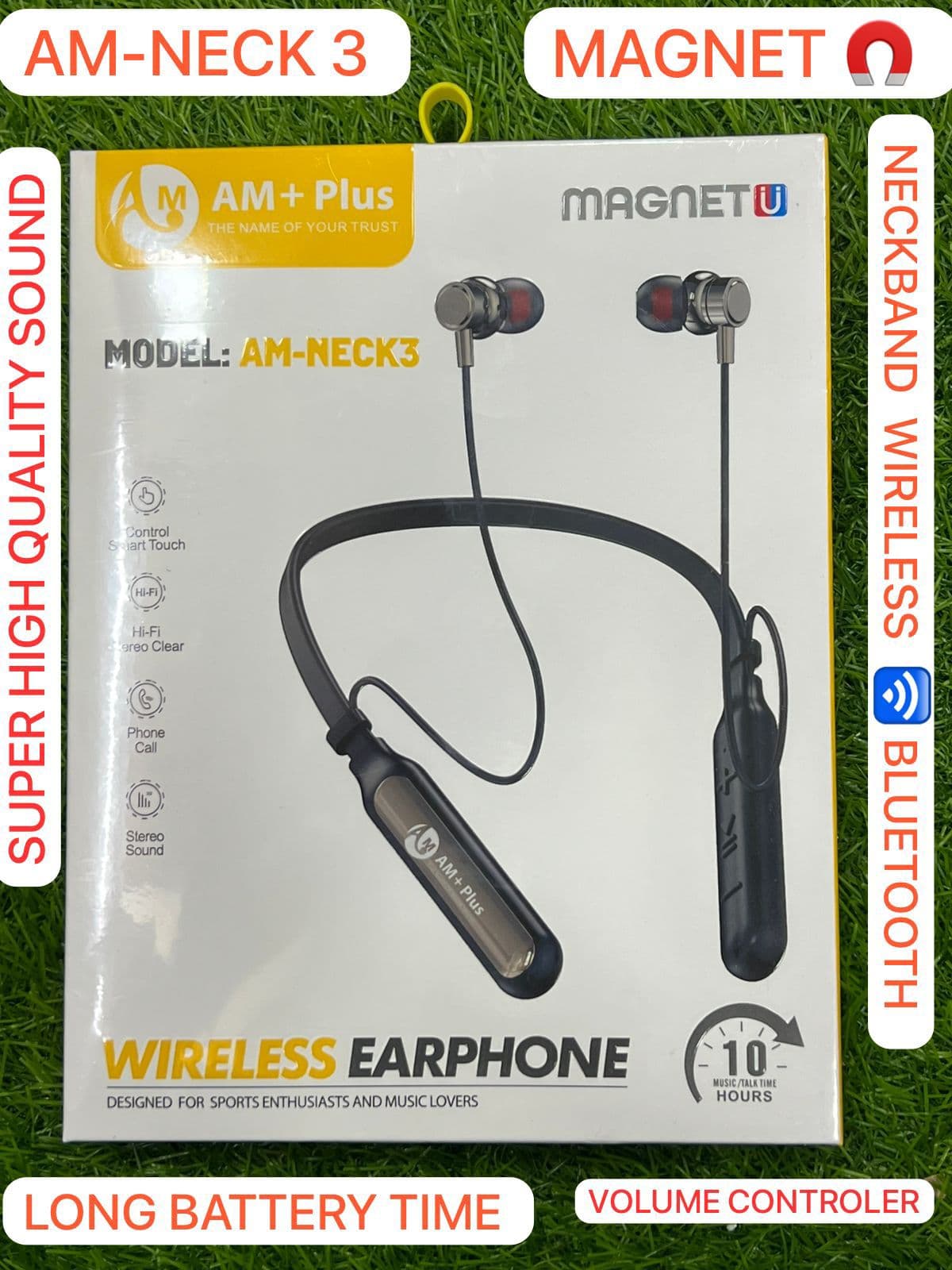 AM NECK 3 MAGNETIC WIRELESS NECKBAND  – alternate view