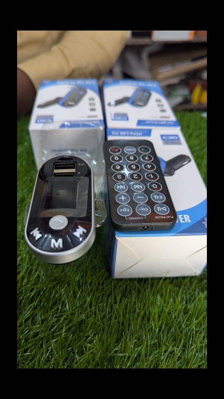 C30 Multifunction Wireless Car FM Player  - image 1