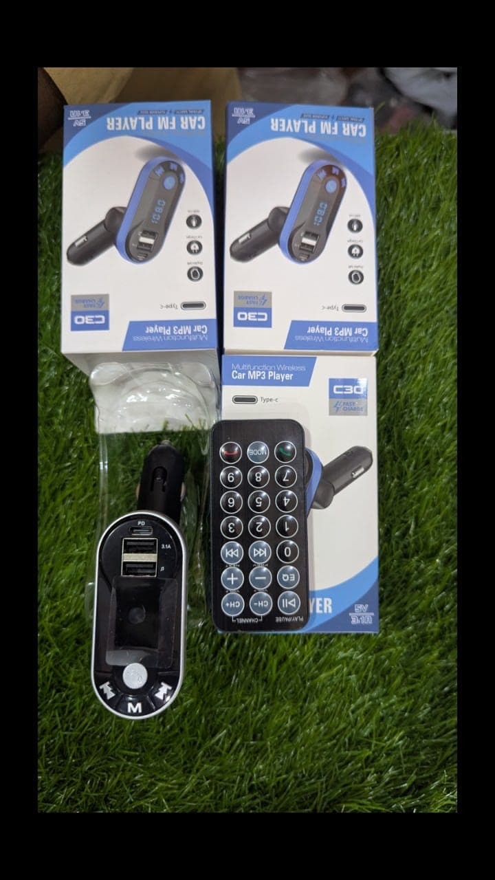 C30 Multifunction Wireless Car FM Player  – alternate view