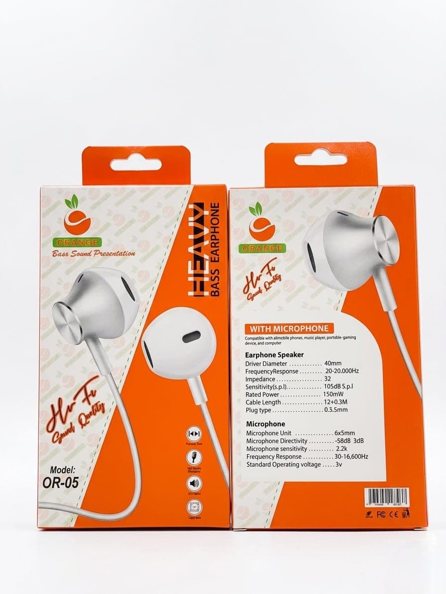 ORANGE OR-05 HEAVY BASS EARPHONE - image 1
