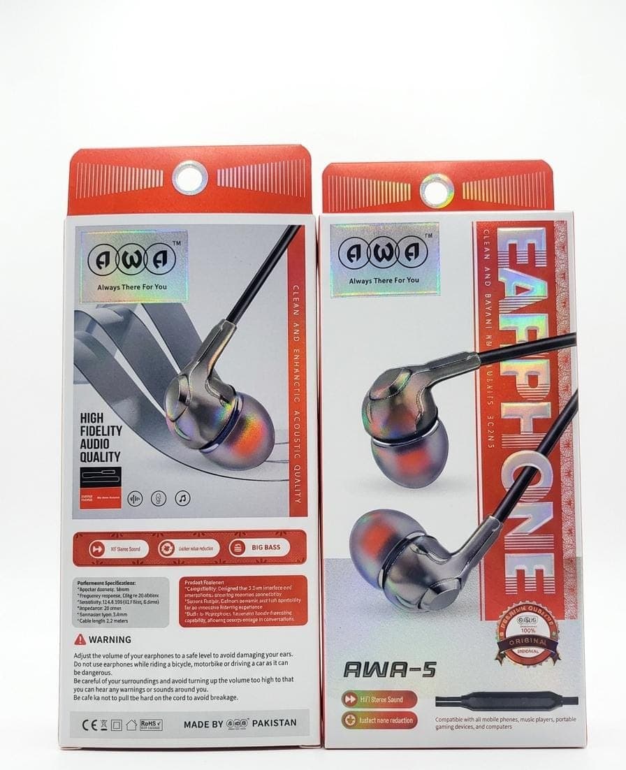 AWA 5 HIGH QUALITY EARPHONE - image 1
