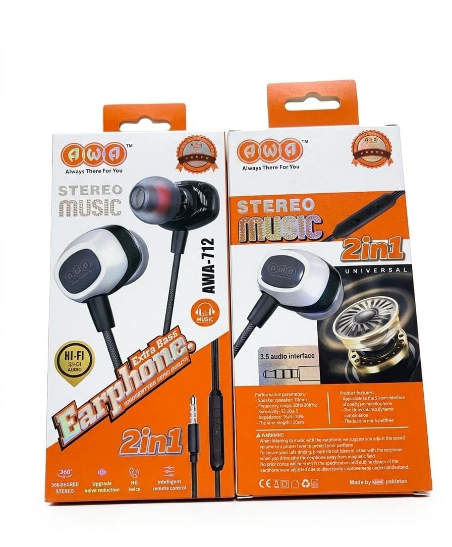 AWA 712 2in1 Premium Earphone - image 1