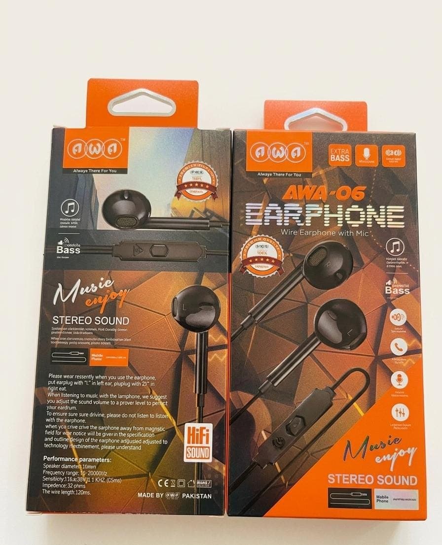 AWA 06 STEREO SOUND EARPHONES - image 1