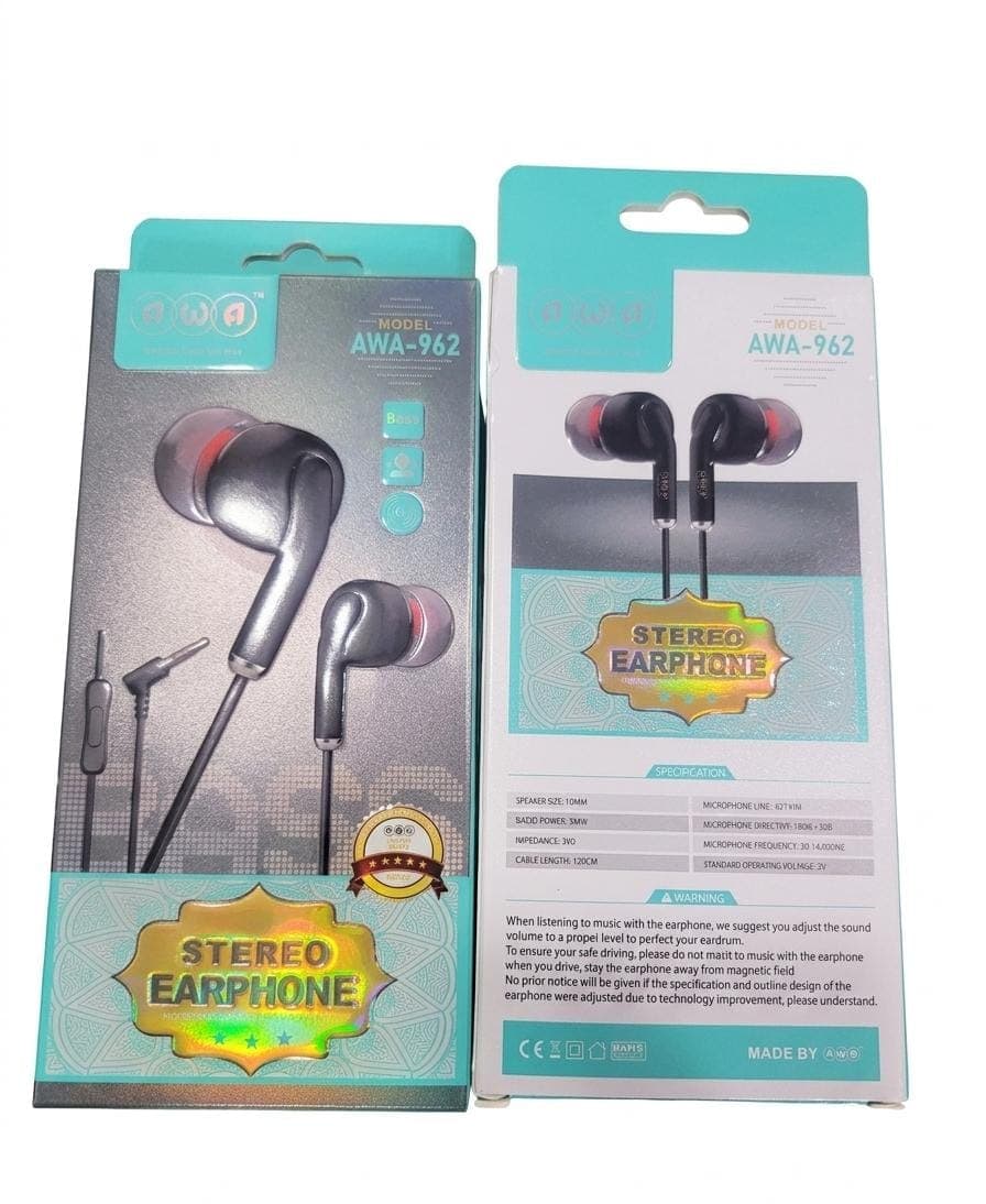 AWA 962 STEREO EARPHONES  - image 1