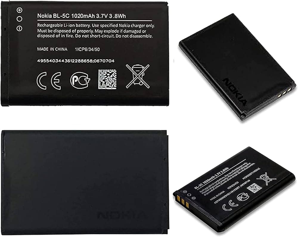 BL BLACK 5C Nokia Aluminum Cell Battery  – alternate view