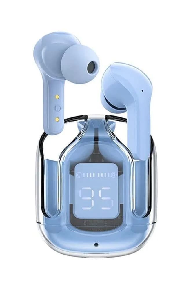 TWS Air 31 Wireless Bluetooth 5.3 Transparent Earbuds – Gaming Mode, Low Latency, Deep Bass, Touch Controls, Stylish LED Indicator, 30H Playtime, Fast Charging Case, Comfortable Fit, Universal Compatibility – Best Budget TWS Earbuds 2026 - image 1
