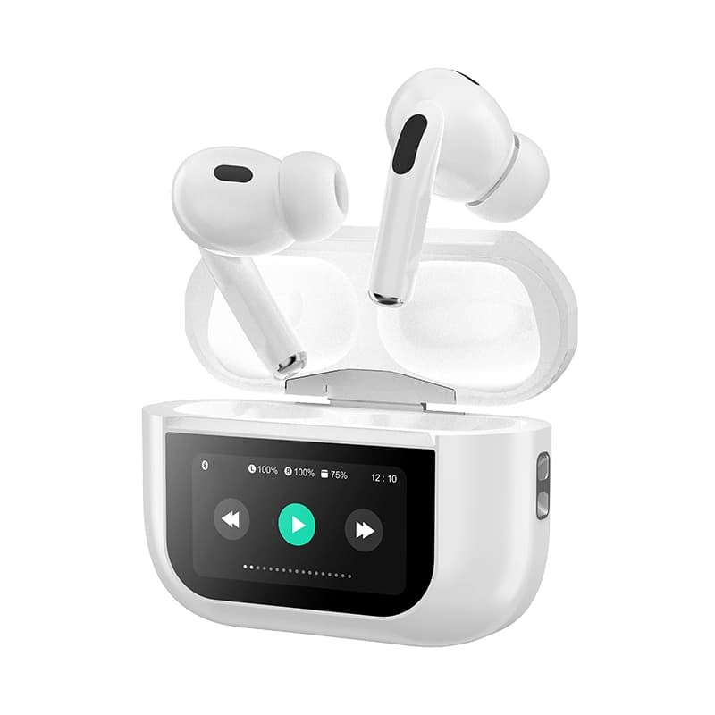 A9 Pro Display Wireless Bluetooth Earbuds – Active Noise Cancellation (ANC) & Environmental Noise Cancellation (ENC) - image 1