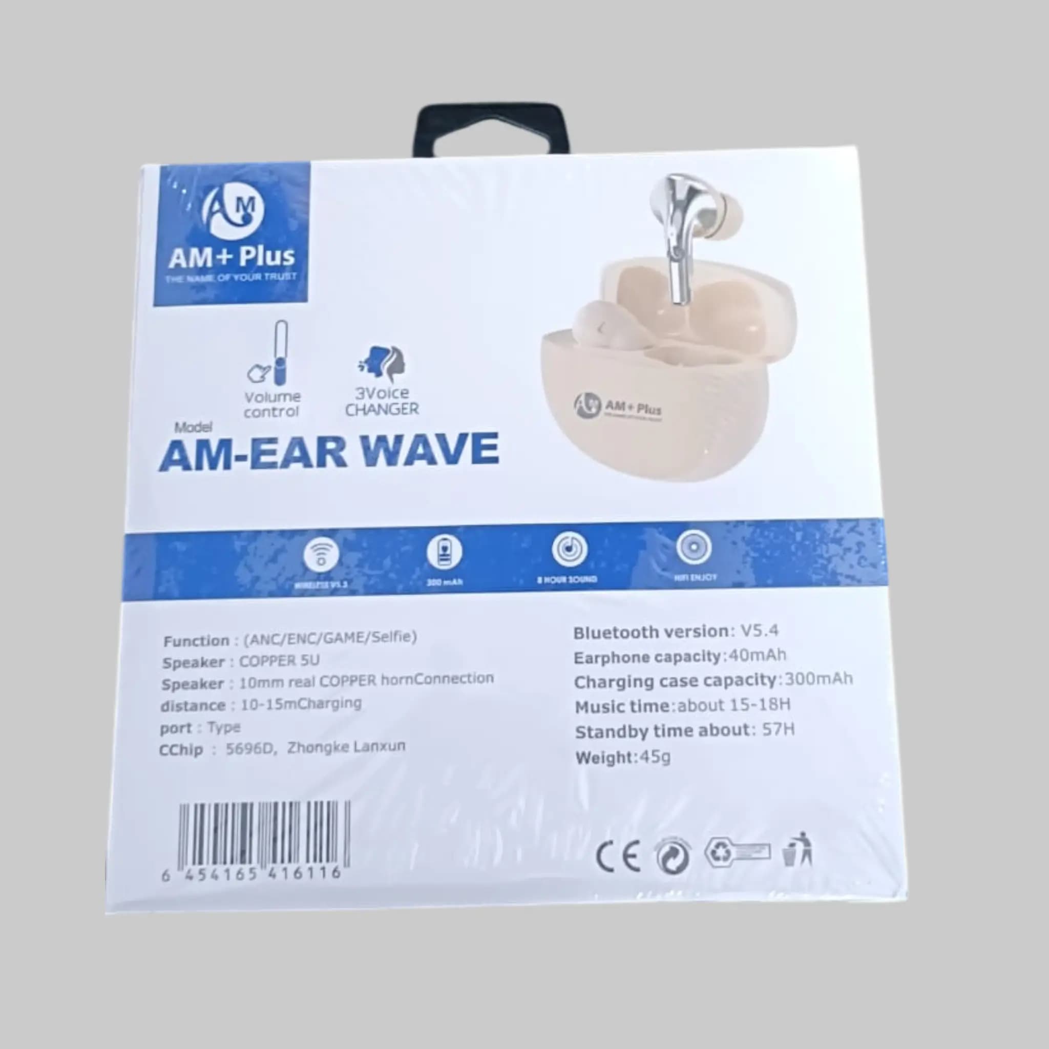 AM Ear Wave Earbuds – HiFi Stereo – alternate view