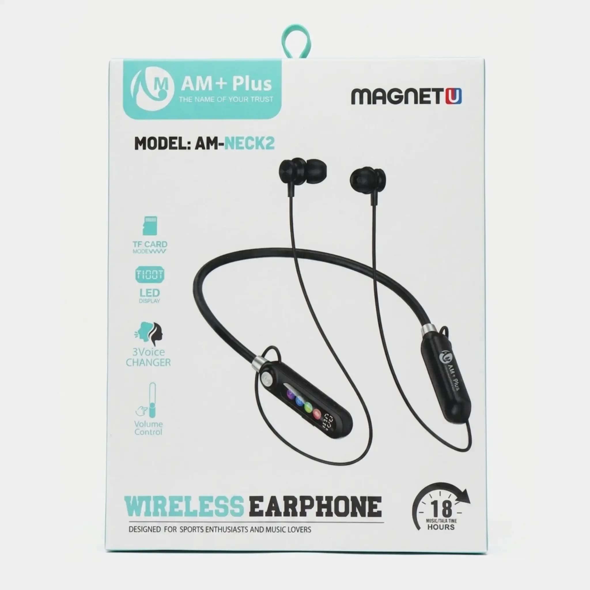 AM Neck 2 LED Display wireless Neckband 
