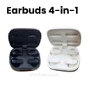Earbuds 4 In 1 Price In Pakistan  | 4 Earbuds TWS Bluetooth Earphones | Dual Earbud Pairs, ENC Noise Cancellation, Wireless Charging Support, Touch Controls, Type-C Charging, Low Latency Gaming Mode, LED Battery Display - thumbnail 2