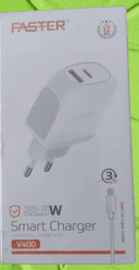 Faster V400 Type-C Charger Price In Pakistan | Fast Mobile Charger | USB Type-C Fast Charging , 1 Year Brand Warranty - thumbnail 2