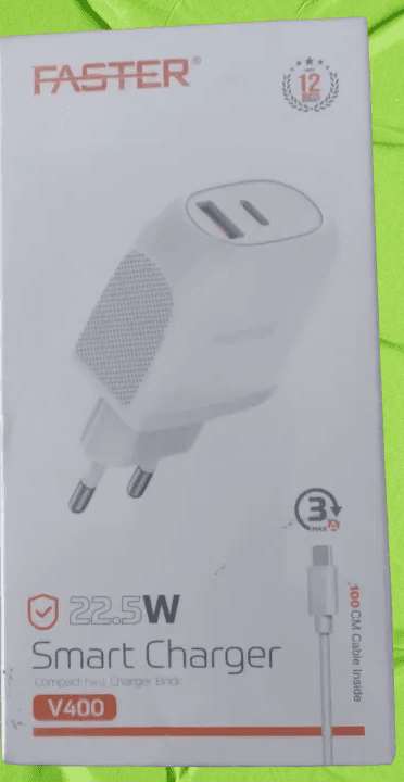 Faster V400 Type-C Charger Price In Pakistan | Fast Mobile Charger | USB Type-C Fast Charging , 1 Year Brand Warranty – alternate view