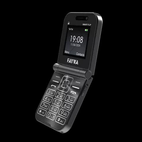Faywa Smart Flip | Faywa Smart Fold - 1.8 Inch Display - Dual Sim - 1100mAH Battery - Stylish Camera with Flash Light - Auto Call recording - PTA Approved - 1 Year brand warranty