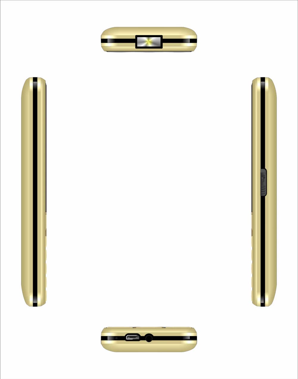 Gfive Gold New 2026 Price In Pakistan | Gfive Gold New 2026 Mobile | 1.8 Inch Display , 3000mAh Battery , Dual SIM , PTA Approved & 1 Year Brand Warranty – alternate view