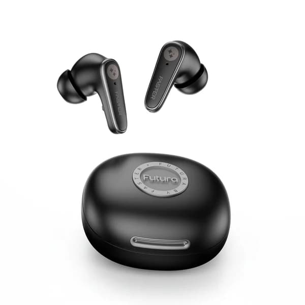 Faster Futura AI-200 Earbuds Price In Pakistan | ANC + ENC Noise Cancellation Earbuds | Bluetooth 6.0 , Type-C Charging  , 1 Year Warranty - image 1