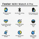 Faster NERV Watch 4 Pro Smart Watch Price In Pakistan | 1.43” AMOLED Always-On Display | IP68 Water Proof , 270mAh Battery , Premium Zinc Alloy Design , 1 Year Warranty - thumbnail 2