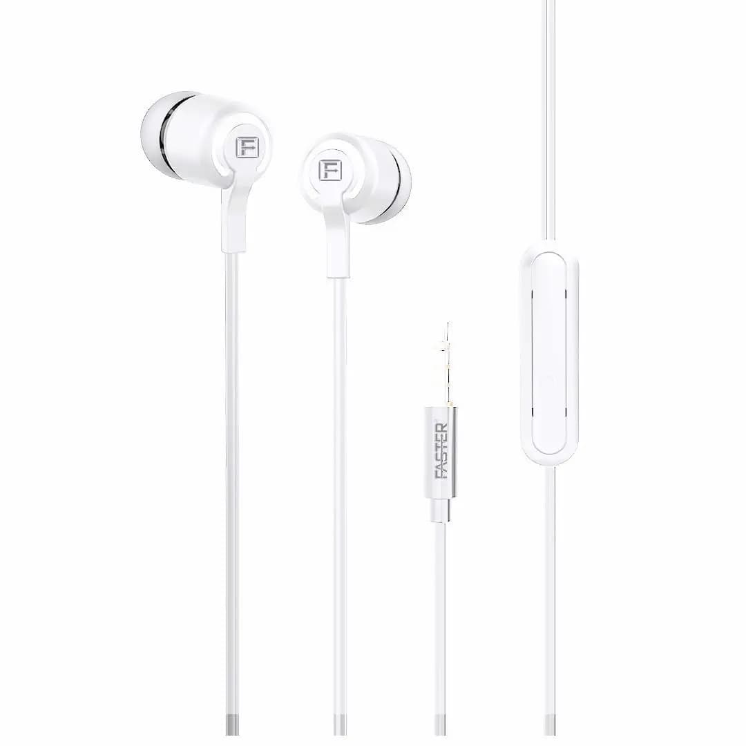 Faster F9 Pro In-Ear Headphones Price In Pakistan | Wired Stereo Earphones | 3.5mm Audio Jack 1 Year Warranty - image 1