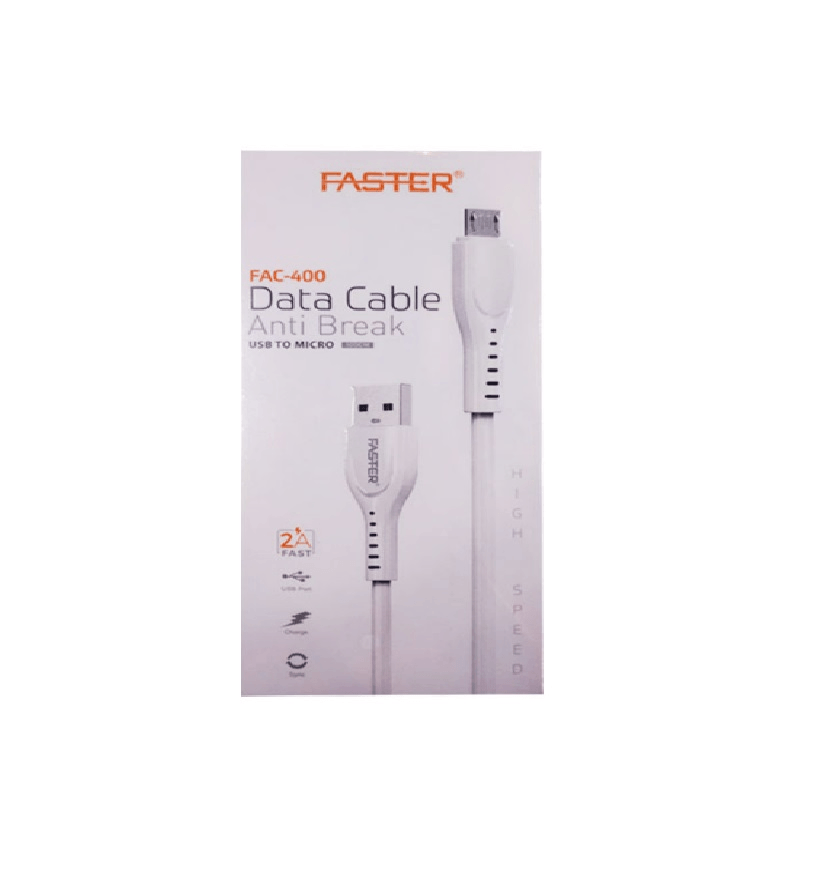 Faster FAC-400 USB to Type-C Cable Price In Pakistan | 2A Fast Charging Data Cable | Anti-Break Design ,  Type-C – alternate view