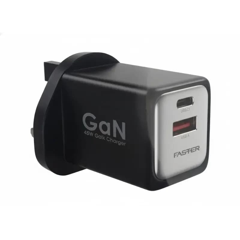 Faster FC-092 45W GaN Fast Charger Price In Pakistan | 45W PD Type-C Charger | GaN Technology  , 1 Year Warranty – alternate view