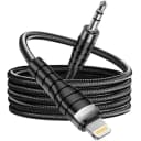 Faster M1 AUX to iPhone Cable Price In Pakistan | Lightning to 3.5mm Audio Cable | HiFi Sound Quality - thumbnail 1