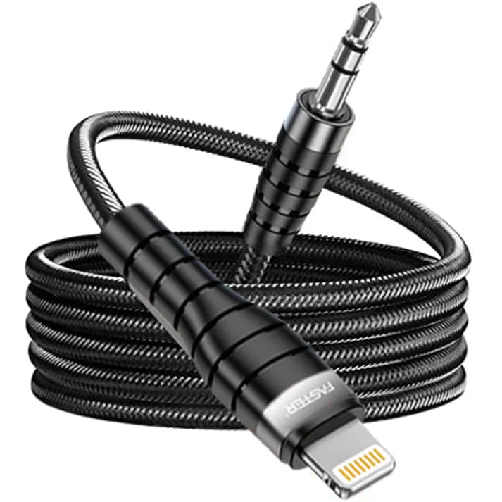 Faster M1 AUX to iPhone Cable Price In Pakistan | Lightning to 3.5mm Audio Cable | HiFi Sound Quality - image 1