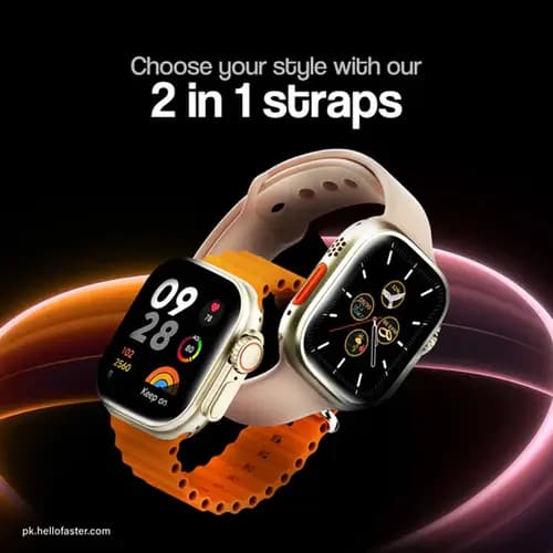 Faster NERV Watch Ultra Smart Watch Price In Pakistan | 2.04” AMOLED Always-On Display | IP68 Waterproof , 280mAh Battery , 1 Year Warranty - image 1