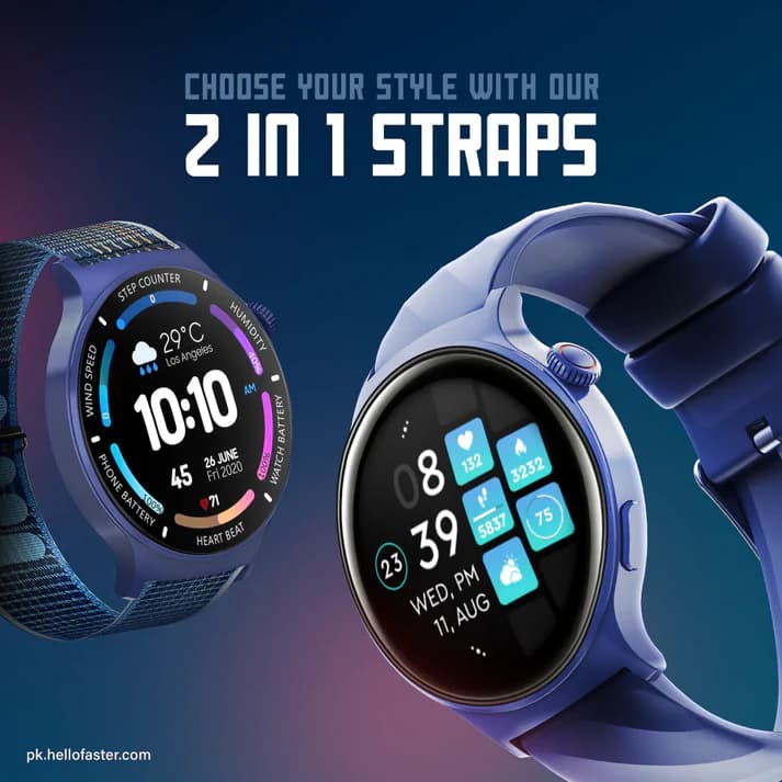 Faster NERV 3 Pro Smart Watch Price In Pakistan | 1.6” AMOLED Smart Watch |  , IP68 Waterproof  , 320mAh Battery , 1 Year Warranty – alternate view