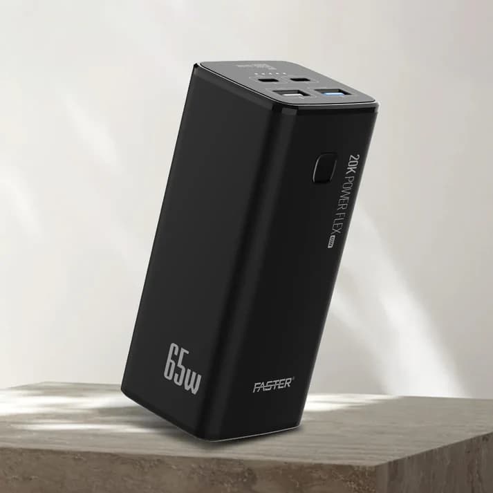 Faster PF-65W Power Bank Price In Pakistan | 20000mAh PD Fast Charging Power Bank | 65W  - image 1