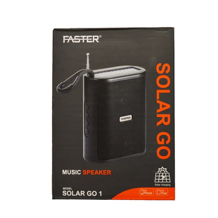 Faster Solar Go 1 Speaker Price In Pakistan | Portable Bluetooth Speaker | Solar Charging – alternate view