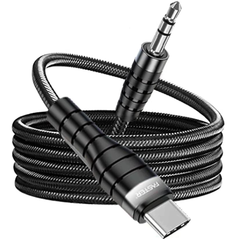 Faster M2 Type-C to 3.5mm Aux Cable Price In Pakistan | 1.5m Audio Converter Cable | HiFi Sound Quality – alternate view