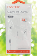 Faster V-33A 33W QC Fast Charger Price In Pakistan | Type-C Fast Charging Adapter | 33W Quick Charge Support  , 1 Year Warranty - thumbnail 3