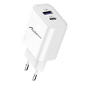 Fontec Amber Smart Adapter | Adapter | Fast Charger, 3.0A Dual Port USB-A and USB-C, Auto-ID Fast Charging, Wall Plug - thumbnail 1