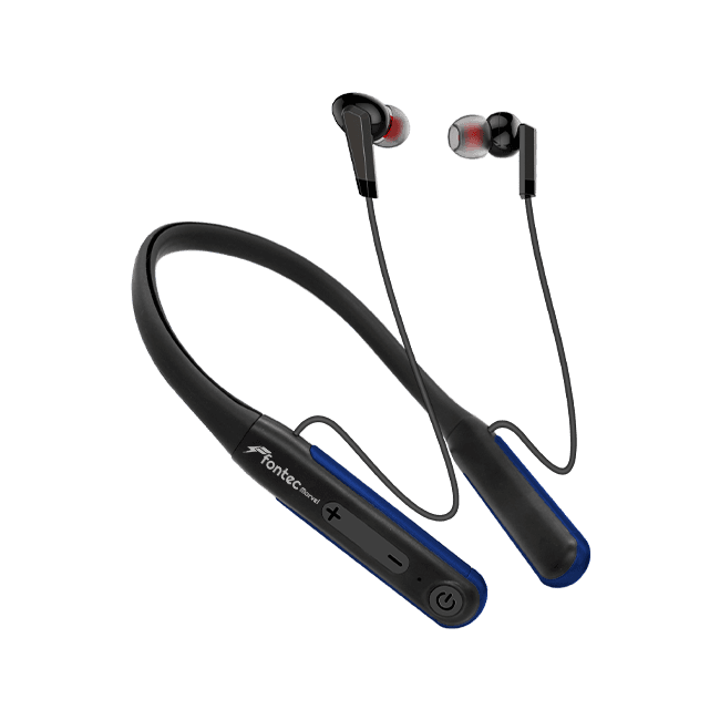 Fontec Marvel Neckband | Wireless Bluetooth | Sports Music Sound Headset, 30 Hours Non-Stop Music Playback, Dedicated Memory Card Support, Ultra-Stable Bluetooth 5.3, Premium Ergonomic Fit - image 1