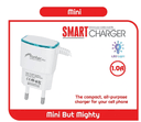 Fontec Mini Charger | N90, N97 Smart Charger | Mobile Wall Charger, Compact Power Adapter with Micro-USB (V8) Cable, 1.0A Smart Charging Output, Integrated LED Light - thumbnail 2