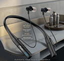 Fontec Nano Neckband | Wireless Bluetooth Earphones | Sports Bluetooth Headset | 60-Hour Playtime, Built-In TF Card Support, LED Digital Battery Display, Smart Audio Engine, Ergonomic Lightweight Design - thumbnail 1