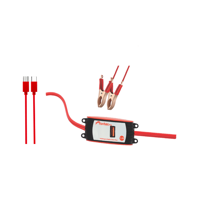 Fontec Plus DC Charger V8 Price In Pakistan | Fontec Type-C DC Charger, 1.2A Stable Output , 12–24v - image 1