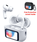 Fontec Sense AirPods | Airpods | Earbuds, Integrated Smart Touch Screen, Bluetooth 5.4, Heavy Bass TWS, Immersive Wireless Audio - thumbnail 1