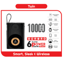 Fontec Twin Wireless Power Bank | 10000mAh Portable Charger | Wireless Charging,| 22.5W Super Fast Charging, 15W Qi Wireless Output, Dedicated AirPods Wireless Zone, Smart LED Digital Display, Integrated Type-C Cable, Built-In Hidden Phone Stand - thumbnail 6