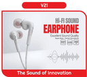 Fontec V21 Earphone | 3.5mm HiFi Stereo Earphones | High-Definition In-Ear Headphones | HiFi Stereo Clear Sound, HD Microphone for Calling, Universal 3.5mm Jack, The Sound Innovation  - thumbnail 2