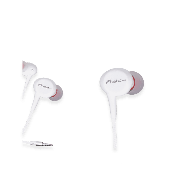 Fontec X60 Earphone | 3.5mm Wired Earphones | High-Performance In-Ear Headphones | Clean and Balanced Acoustic Sound, Passive Noise Cancellation, Universal Compatible with All Mobile Phones  – alternate view