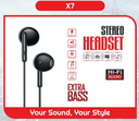Fontec X7 Handsfree | 3.5mm Stereo Earphones | In-Ear Wired Headphones | Clean and Balanced Acoustic Sound, Passive Noise Cancellation, Tactile Call Answer Button, Premium Stereo Separation - thumbnail 2