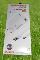 Interlink 18W QC Fast Charger Price In Pakistan | 2026 Model Fast Charger | Type-C Cable , Quick Charge Support , 18W Power - thumbnail 3
