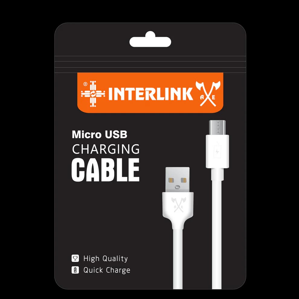 Interlink AXE Cable 2.0A Price In Pakistan | Fast Charging & Data Cable | 2.0A Output - image 1