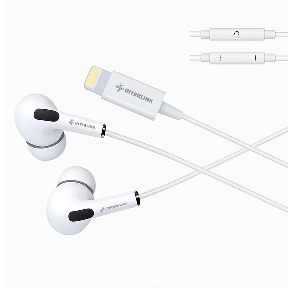 Interlink ELITE iPhone Pro Max Handsfree Price In Pakistan | Lightning Wired Earphones |