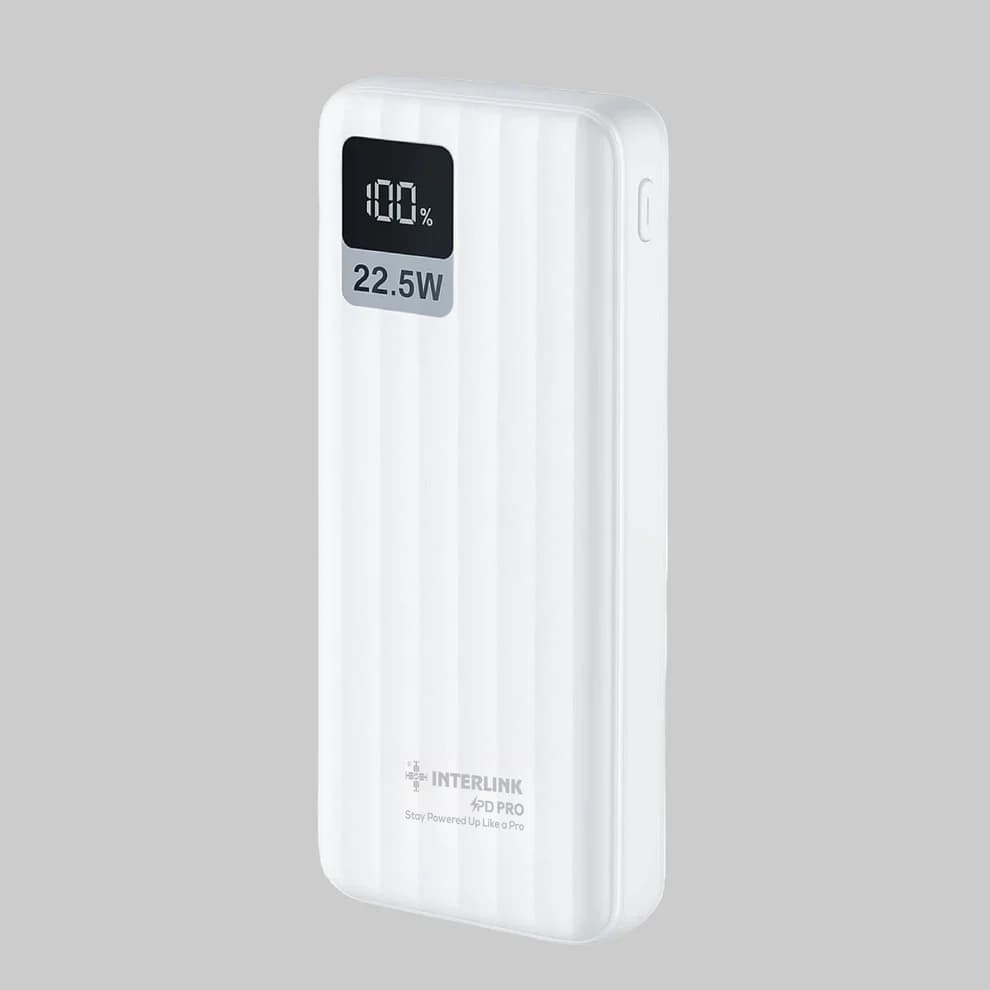 Interlink PD PRO 10000mAh Power Bank Price In Pakistan | 22.5W Power Delivery + QC 3.0 |
