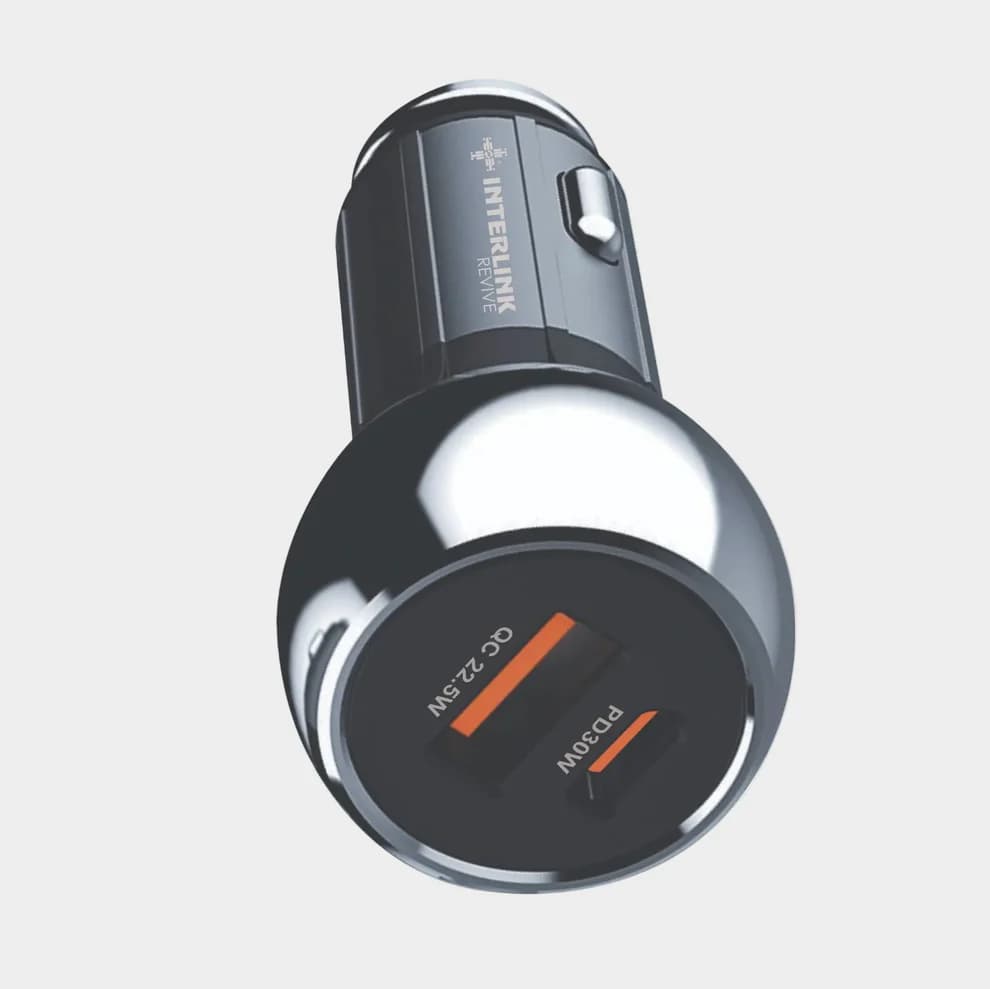 Interlink REVIVE 30W Car Charger Price In Pakistan | 30W PD Fast Charging Car Adapter | - image 1