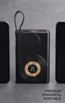 Fontec Twin Wireless Power Bank | 10000mAh Portable Charger | Wireless Charging,| 22.5W Super Fast Charging, 15W Qi Wireless Output, Dedicated AirPods Wireless Zone, Smart LED Digital Display, Integrated Type-C Cable, Built-In Hidden Phone Stand - thumbnail 2