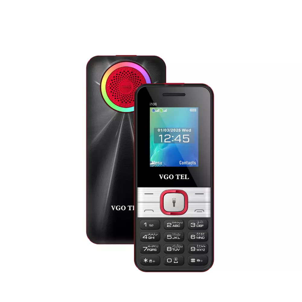  VgoTel i106 Price In Pakistan 2026 | Vgotel Price In Pakistan | Vgotel mobile , 1000 Contacts Capacity , 300 SMS Storage , Micro SD Card Support , 1750mAh Battery , Dual SIM Dual , USB Connectivity  , GPRS , Wireless FM Radio , Built-in Games ,  - image 1