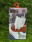 VMA Plus V03 Charger Price In Pakistan | 3.4A Dual Fast Charging Adapter | Type-C & Micro USB Support , Stable Power Output , Android Devices Compatible , Dual USB Charger - thumbnail 1