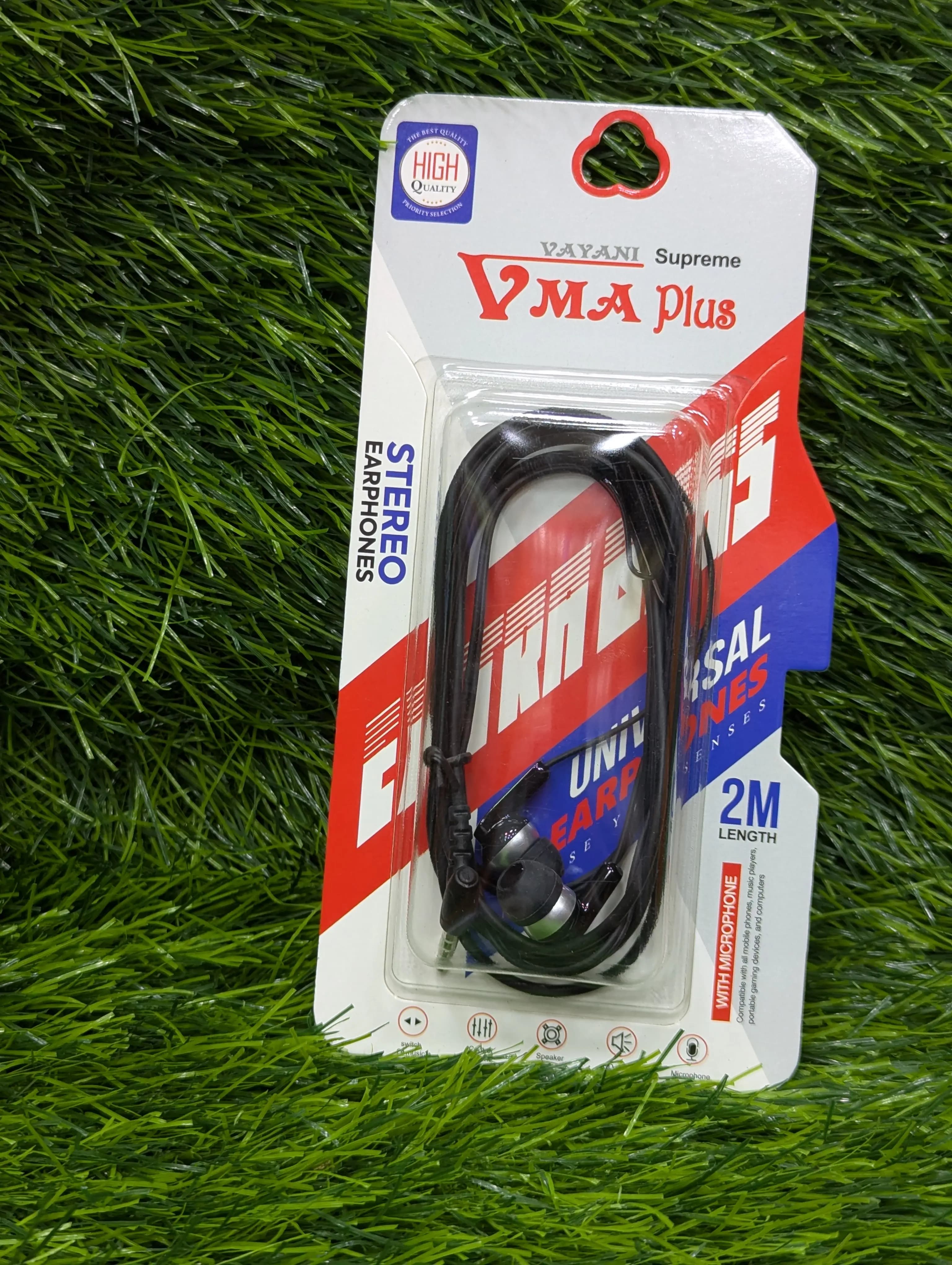 VMA Plus Zoom Earphones Price In Pakistan | Stereo Wired Earphones | Clear Sound , Deep Bass , Comfortable In-Ear Design , Universal Smartphone Compatible